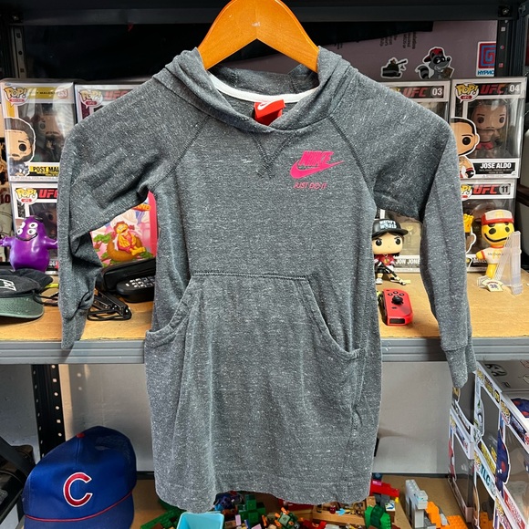 Nike Grey Hoodie Dress - Picture 1 of 5